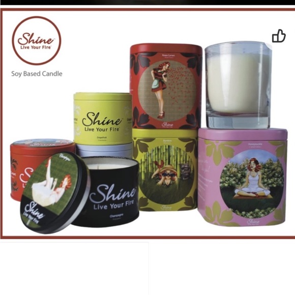 Shine tin scented candle Fresh Linen by Zodax - Picture 4 of 6